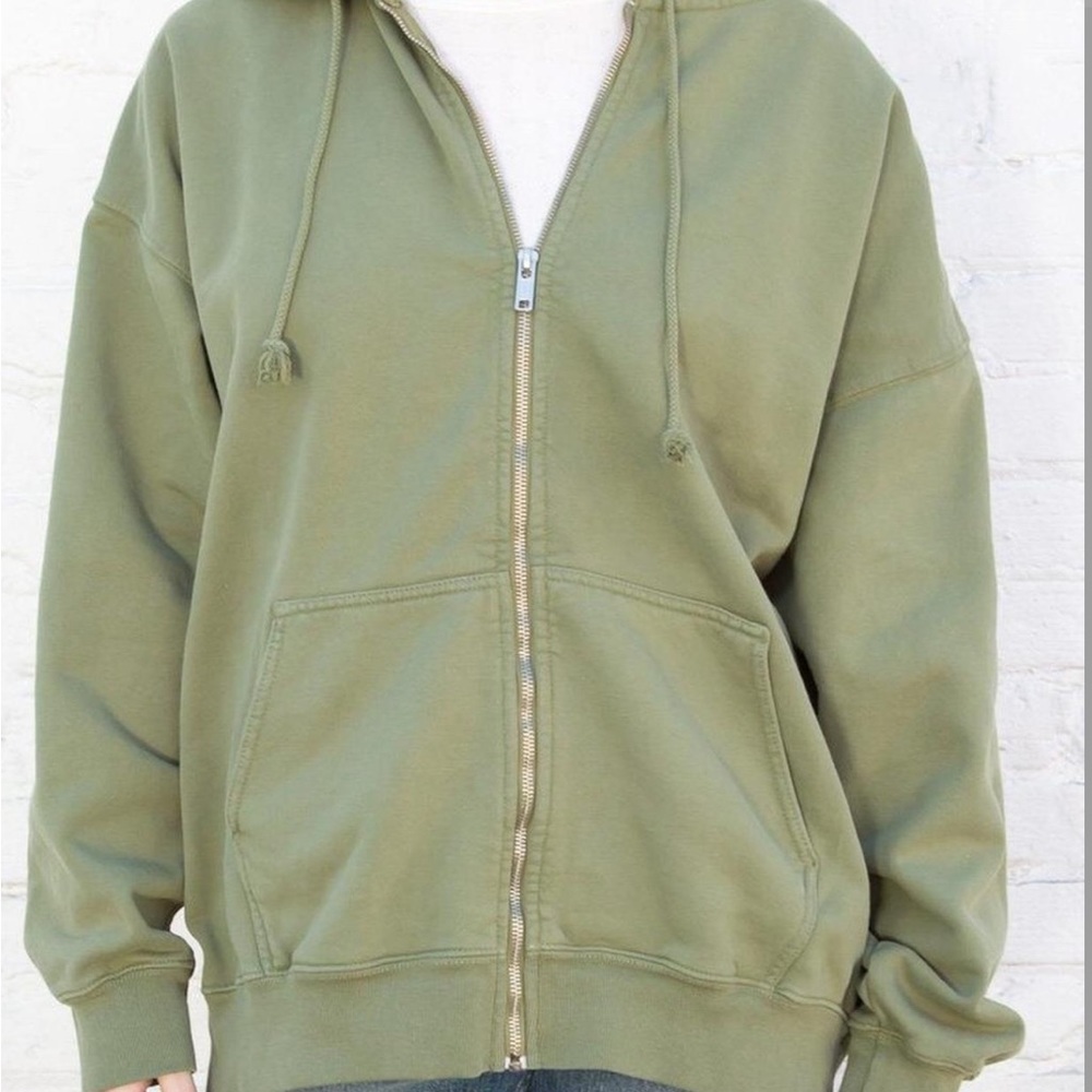 brandy melville matcha green christy hoodie OS